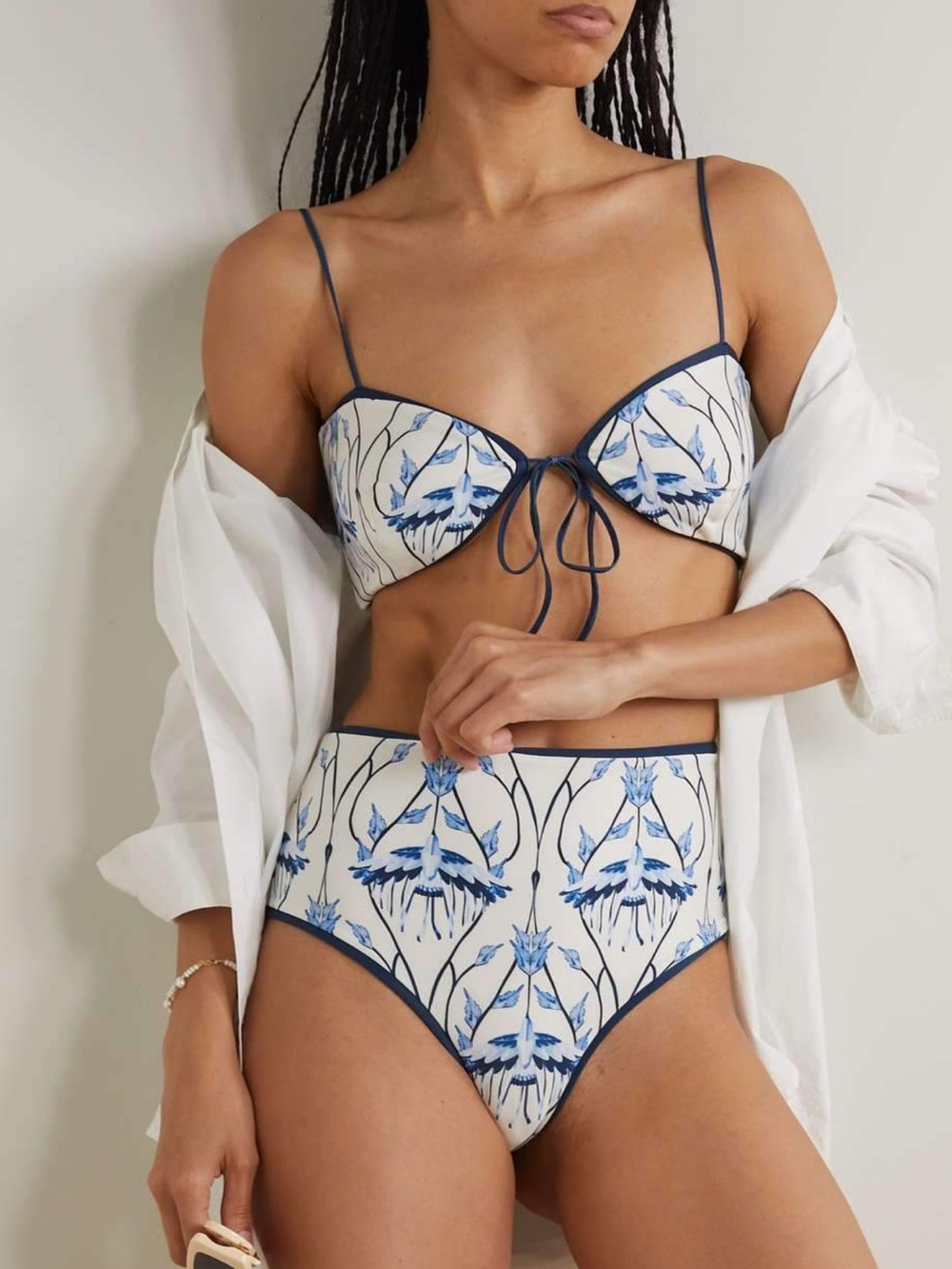Worn Once! Agua Bendita Cometa Graphic-Print Bikini Set, Size XL